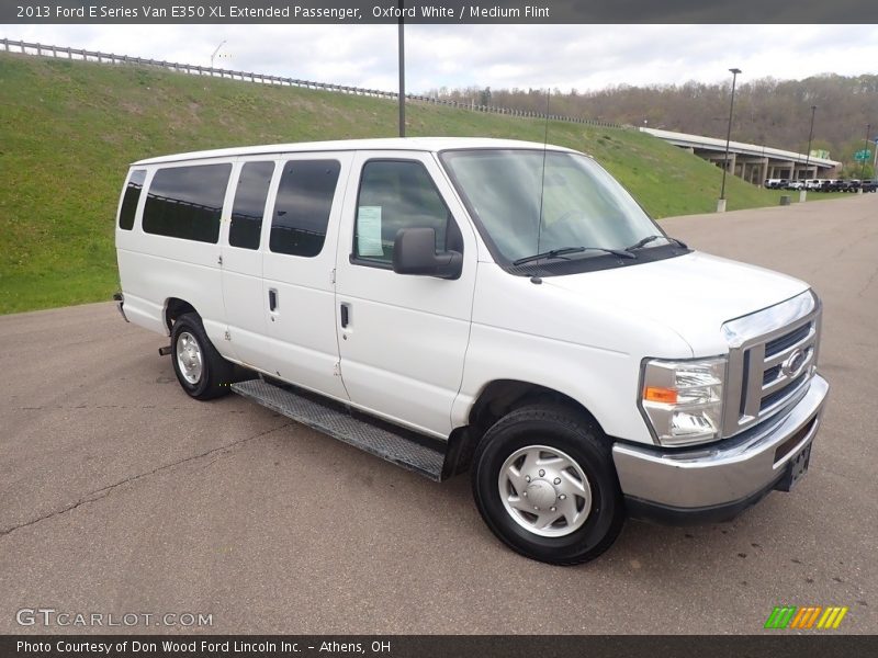 Oxford White / Medium Flint 2013 Ford E Series Van E350 XL Extended Passenger