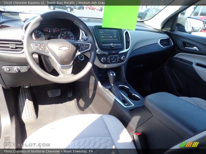Storm Blue Metallic / Medium Ash Gray 2018 Chevrolet Equinox LS