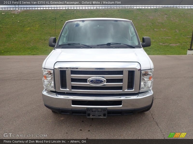 Oxford White / Medium Flint 2013 Ford E Series Van E350 XL Extended Passenger