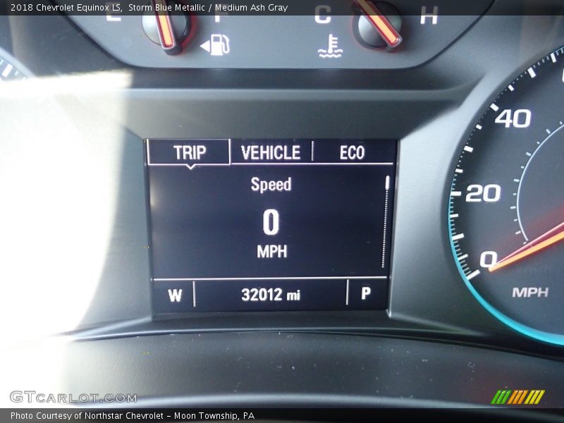 Storm Blue Metallic / Medium Ash Gray 2018 Chevrolet Equinox LS