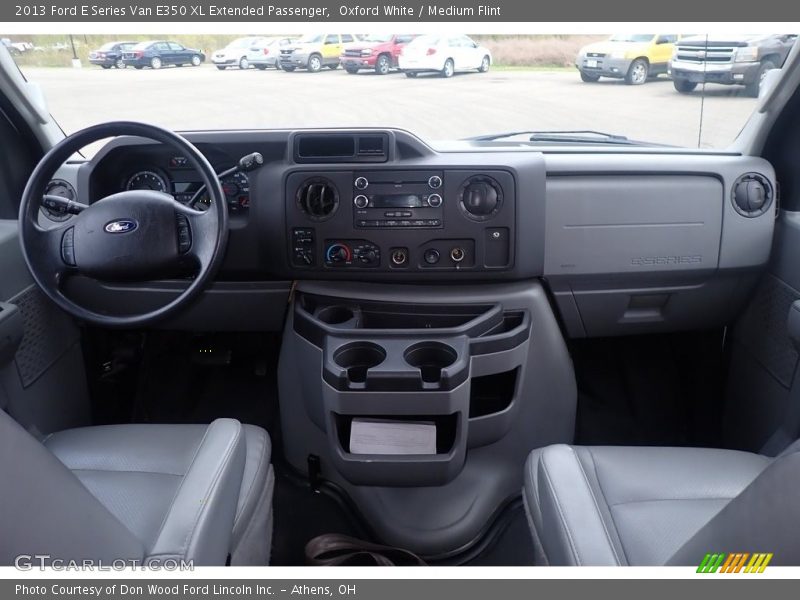 Oxford White / Medium Flint 2013 Ford E Series Van E350 XL Extended Passenger