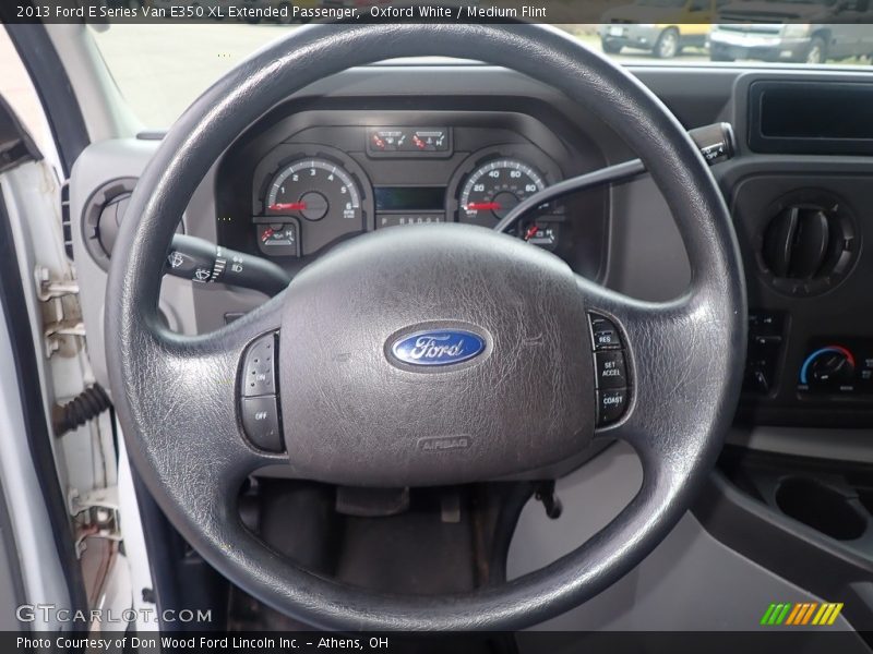 Oxford White / Medium Flint 2013 Ford E Series Van E350 XL Extended Passenger