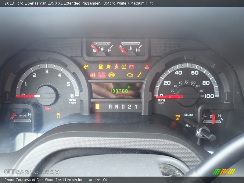 Oxford White / Medium Flint 2013 Ford E Series Van E350 XL Extended Passenger