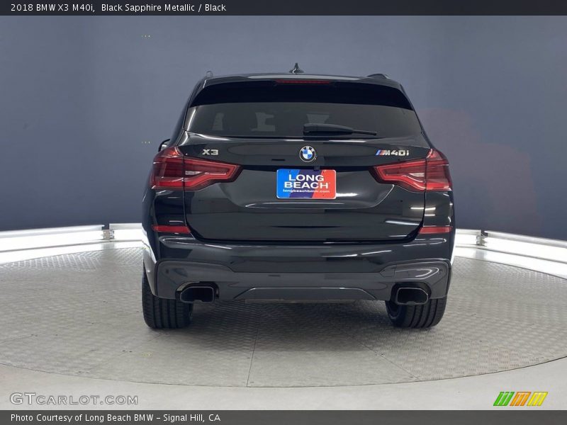 Black Sapphire Metallic / Black 2018 BMW X3 M40i