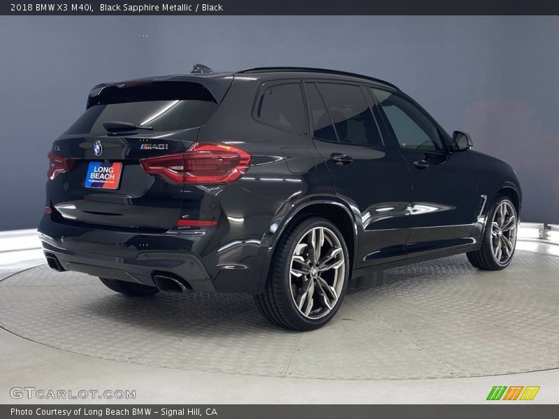 Black Sapphire Metallic / Black 2018 BMW X3 M40i