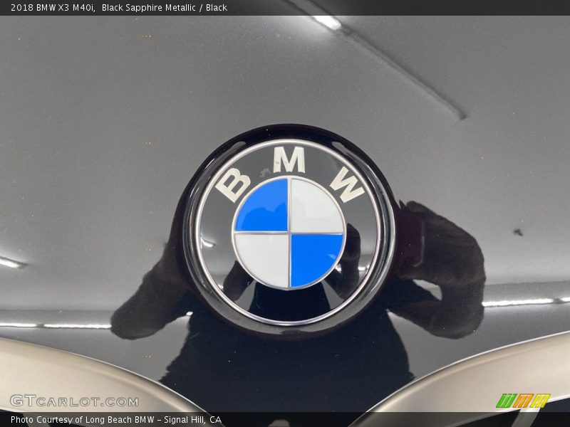 Black Sapphire Metallic / Black 2018 BMW X3 M40i