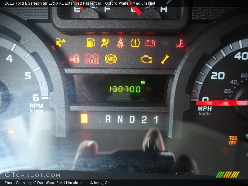 Oxford White / Medium Flint 2013 Ford E Series Van E350 XL Extended Passenger