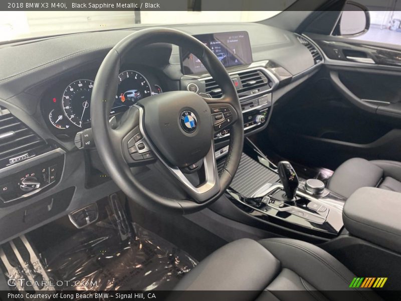 Black Sapphire Metallic / Black 2018 BMW X3 M40i