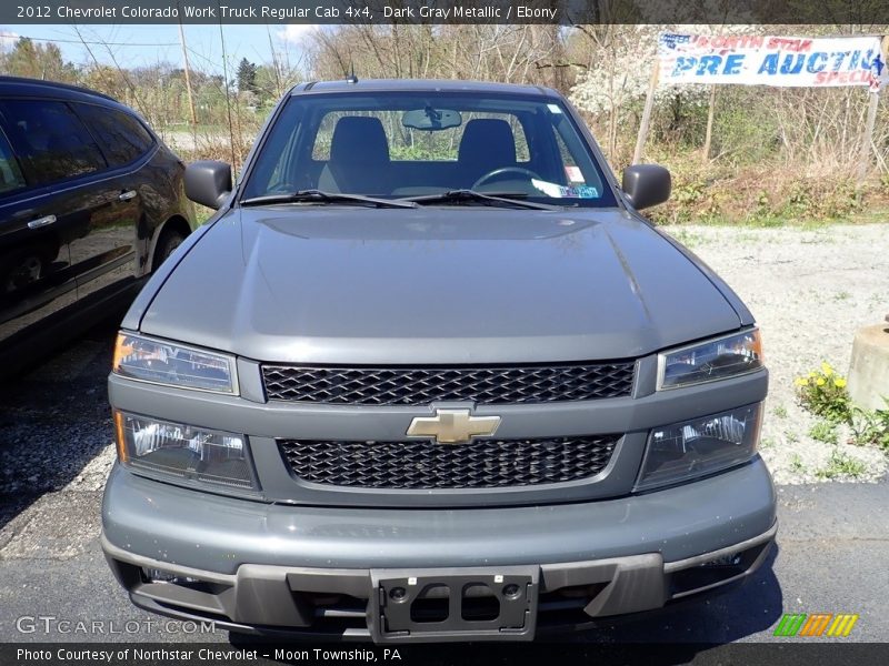 Dark Gray Metallic / Ebony 2012 Chevrolet Colorado Work Truck Regular Cab 4x4