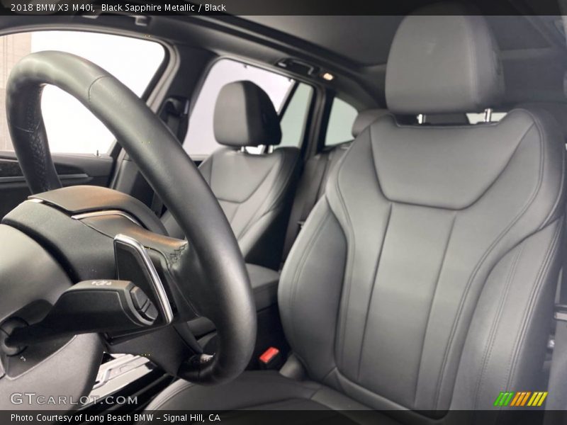 Black Sapphire Metallic / Black 2018 BMW X3 M40i