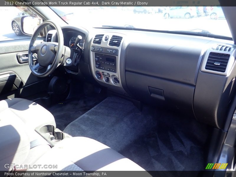 Dark Gray Metallic / Ebony 2012 Chevrolet Colorado Work Truck Regular Cab 4x4