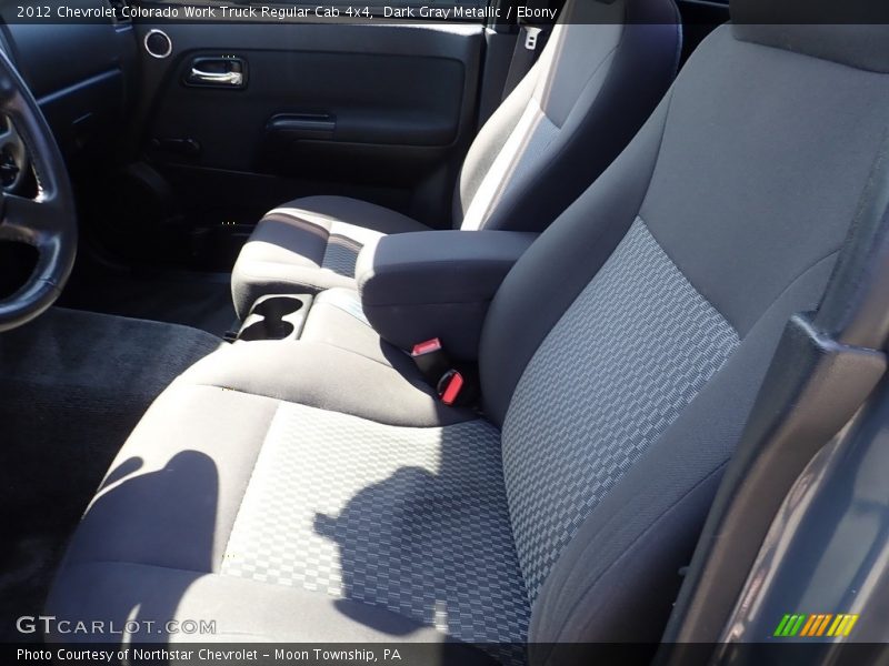 Dark Gray Metallic / Ebony 2012 Chevrolet Colorado Work Truck Regular Cab 4x4