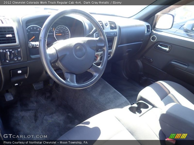Dark Gray Metallic / Ebony 2012 Chevrolet Colorado Work Truck Regular Cab 4x4