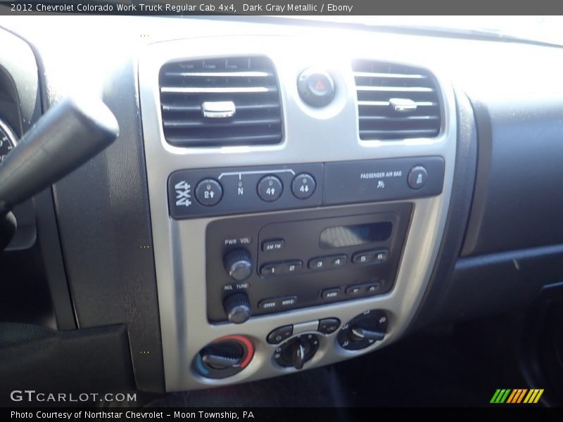 Dark Gray Metallic / Ebony 2012 Chevrolet Colorado Work Truck Regular Cab 4x4