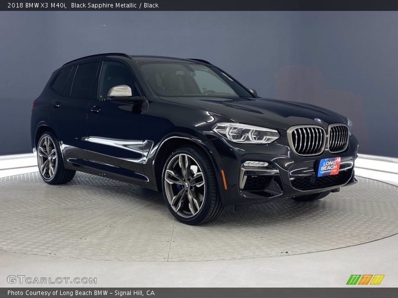 Black Sapphire Metallic / Black 2018 BMW X3 M40i