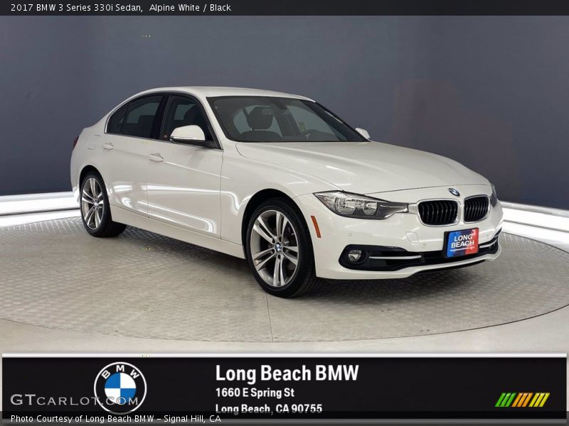Alpine White / Black 2017 BMW 3 Series 330i Sedan