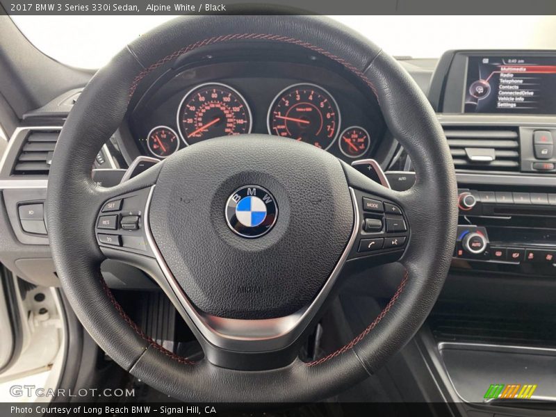 Alpine White / Black 2017 BMW 3 Series 330i Sedan