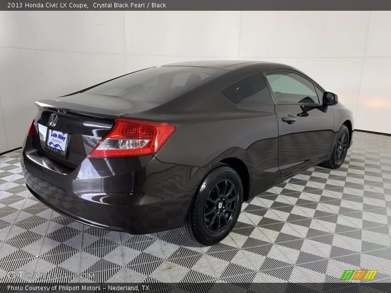 Crystal Black Pearl / Black 2013 Honda Civic LX Coupe