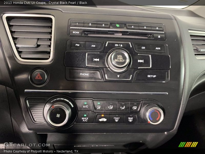 Crystal Black Pearl / Black 2013 Honda Civic LX Coupe