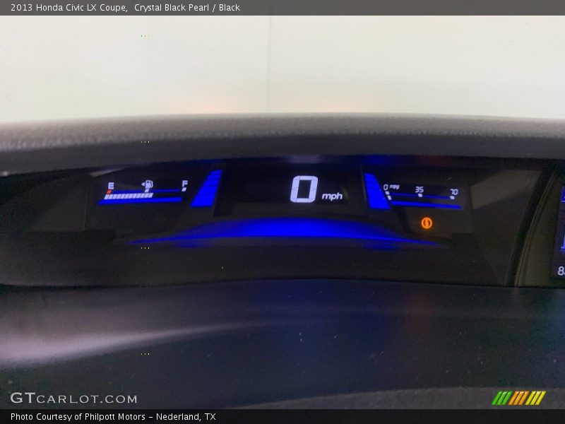 Crystal Black Pearl / Black 2013 Honda Civic LX Coupe