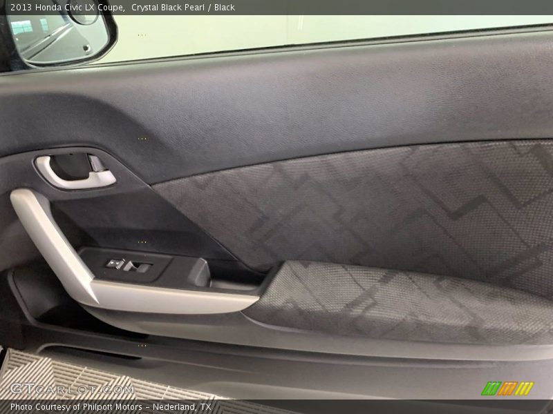 Crystal Black Pearl / Black 2013 Honda Civic LX Coupe