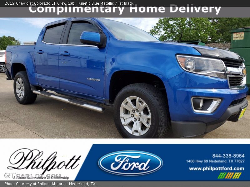 Kinetic Blue Metallic / Jet Black 2019 Chevrolet Colorado LT Crew Cab