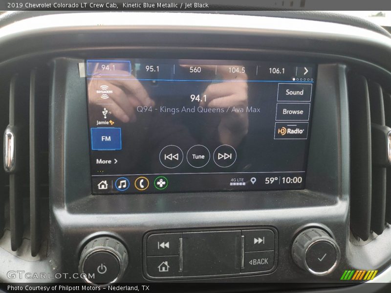 Kinetic Blue Metallic / Jet Black 2019 Chevrolet Colorado LT Crew Cab