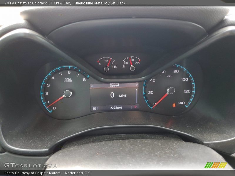 Kinetic Blue Metallic / Jet Black 2019 Chevrolet Colorado LT Crew Cab