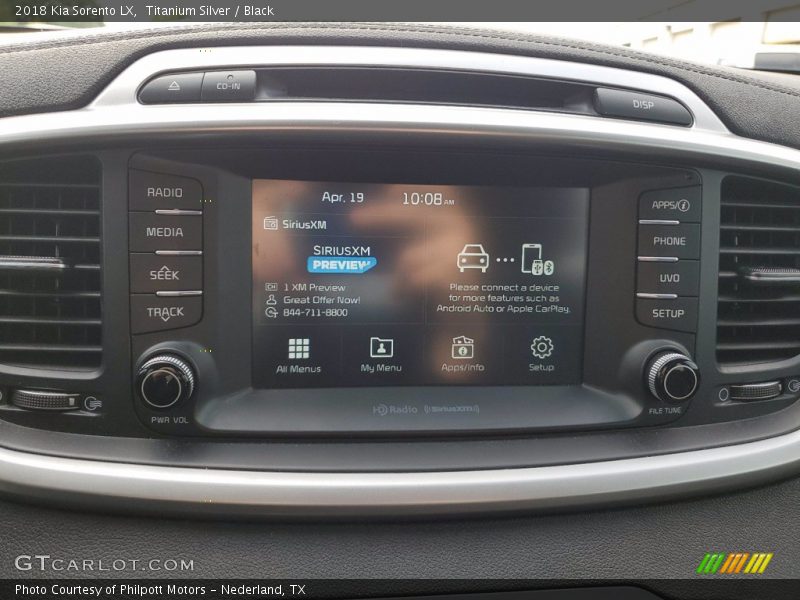 Controls of 2018 Sorento LX