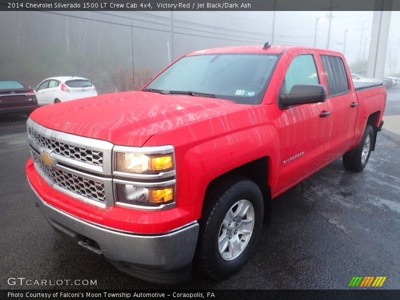 Victory Red / Jet Black/Dark Ash 2014 Chevrolet Silverado 1500 LT Crew Cab 4x4