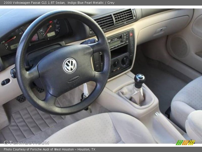Indigo Blue Pearl Metallic / Grey 2000 Volkswagen Passat GLS 1.8T Sedan