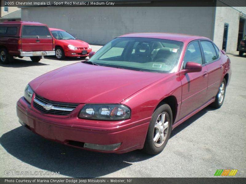 Sport Red Metallic / Medium Gray 2005 Chevrolet Impala LS