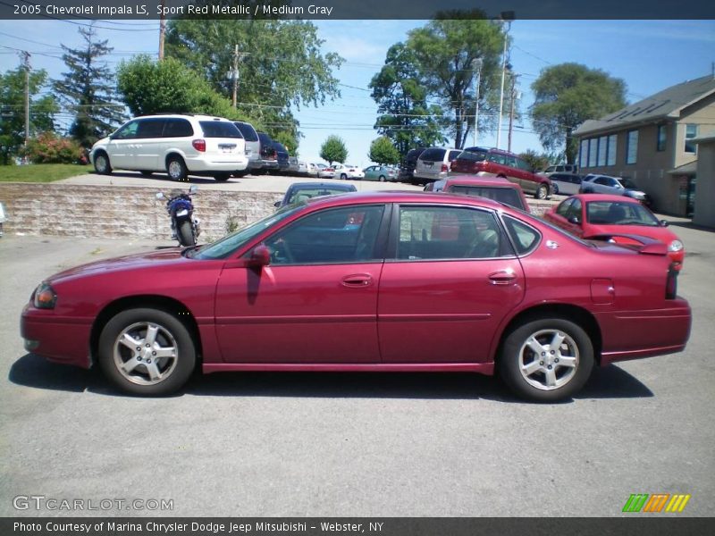 Sport Red Metallic / Medium Gray 2005 Chevrolet Impala LS