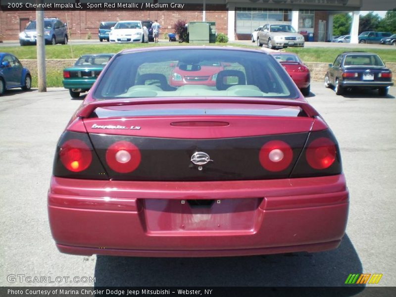 Sport Red Metallic / Medium Gray 2005 Chevrolet Impala LS
