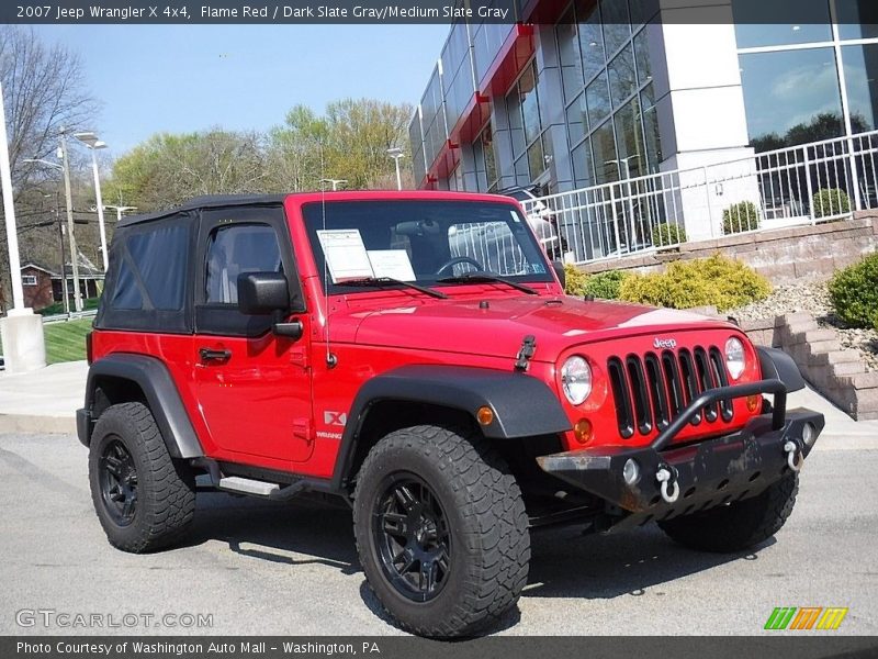 Flame Red / Dark Slate Gray/Medium Slate Gray 2007 Jeep Wrangler X 4x4