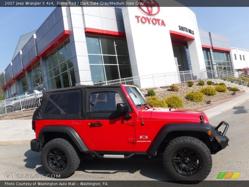 Flame Red / Dark Slate Gray/Medium Slate Gray 2007 Jeep Wrangler X 4x4