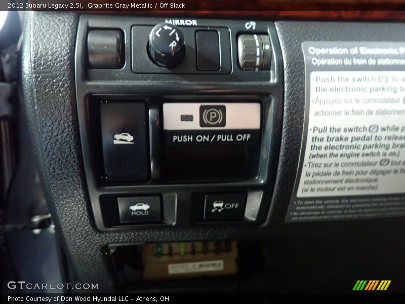 Graphite Gray Metallic / Off Black 2012 Subaru Legacy 2.5i