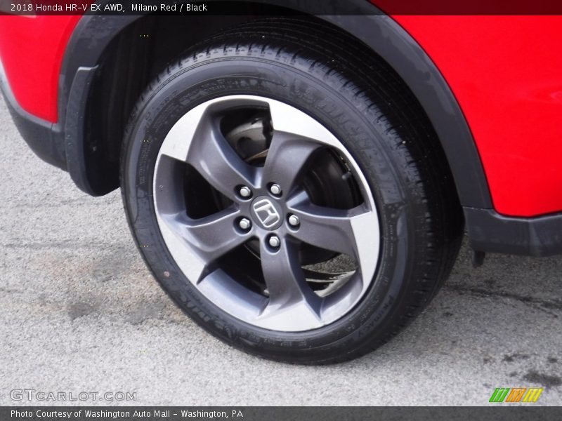 Milano Red / Black 2018 Honda HR-V EX AWD