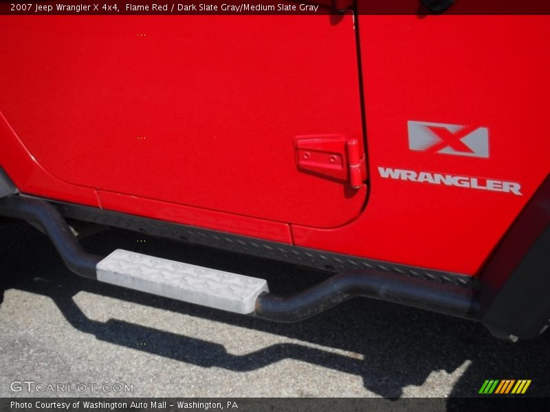 Flame Red / Dark Slate Gray/Medium Slate Gray 2007 Jeep Wrangler X 4x4
