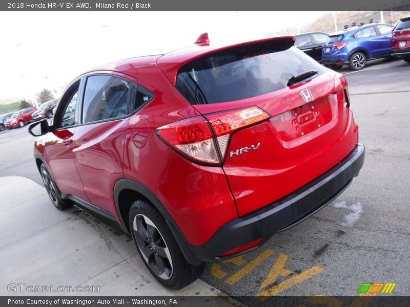 Milano Red / Black 2018 Honda HR-V EX AWD