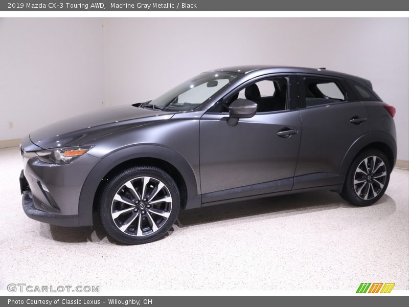 Machine Gray Metallic / Black 2019 Mazda CX-3 Touring AWD