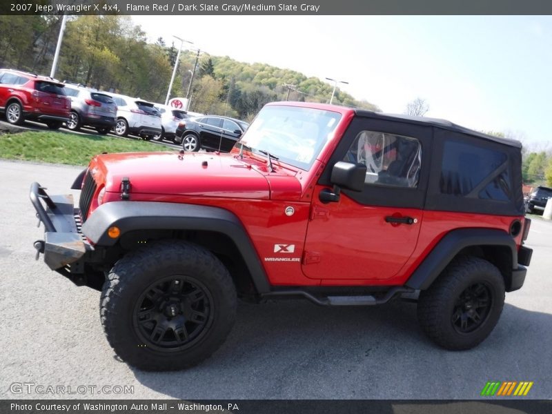 Flame Red / Dark Slate Gray/Medium Slate Gray 2007 Jeep Wrangler X 4x4