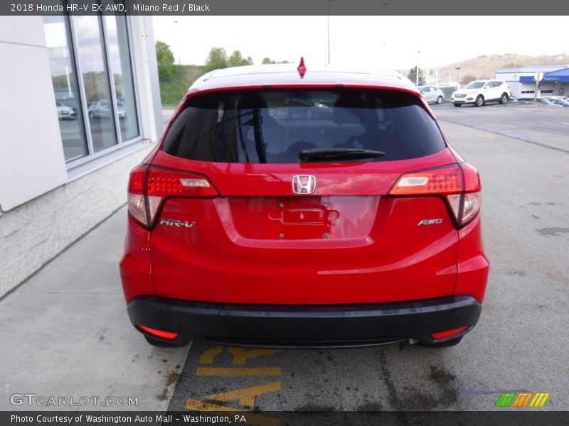 Milano Red / Black 2018 Honda HR-V EX AWD