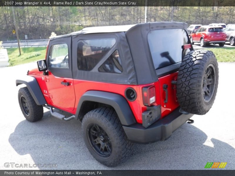 Flame Red / Dark Slate Gray/Medium Slate Gray 2007 Jeep Wrangler X 4x4