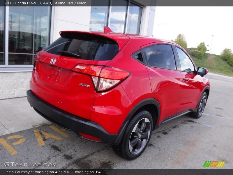 Milano Red / Black 2018 Honda HR-V EX AWD