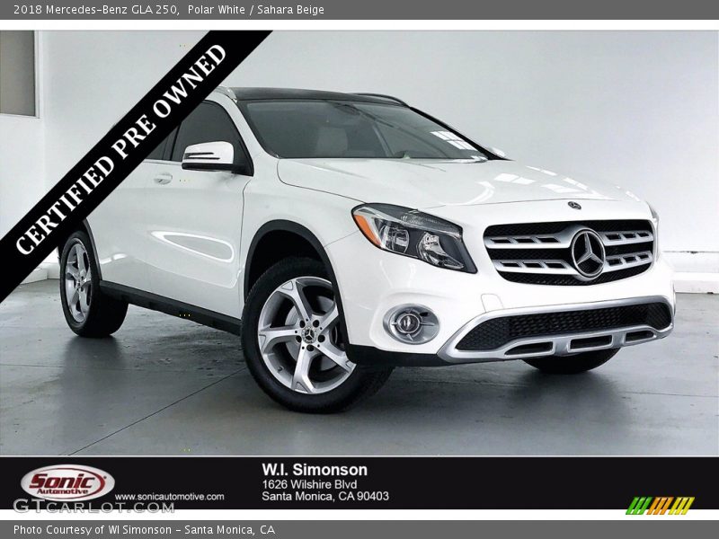 Polar White / Sahara Beige 2018 Mercedes-Benz GLA 250