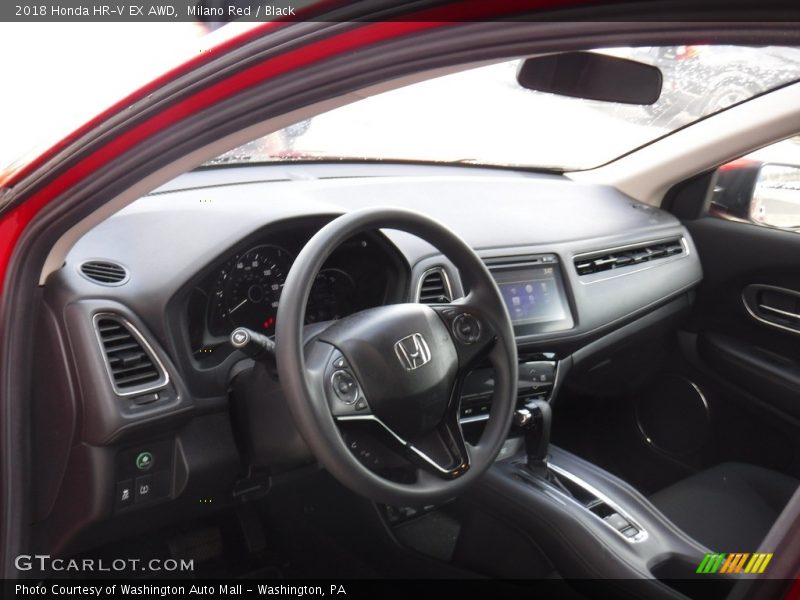 Milano Red / Black 2018 Honda HR-V EX AWD