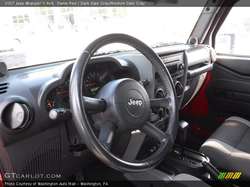 Flame Red / Dark Slate Gray/Medium Slate Gray 2007 Jeep Wrangler X 4x4