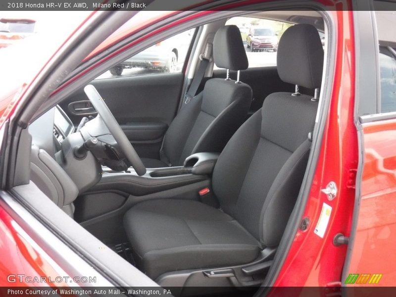Milano Red / Black 2018 Honda HR-V EX AWD