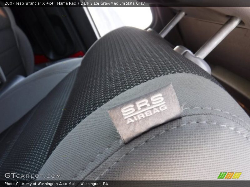 Flame Red / Dark Slate Gray/Medium Slate Gray 2007 Jeep Wrangler X 4x4